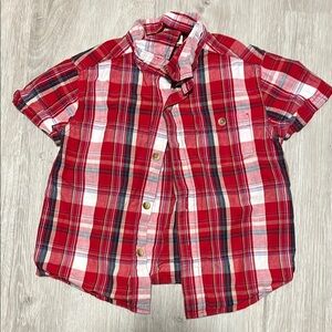 4/$20 Red Plaid Kids Shirt